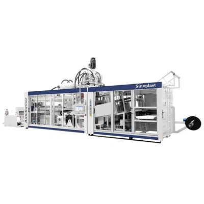 Stroj za termooblikovanje nagibnih kalupov